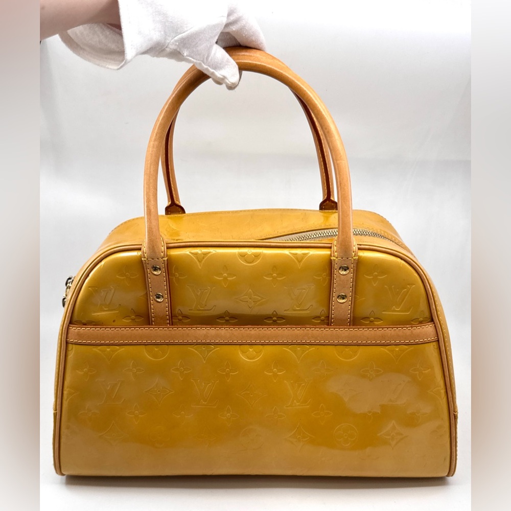 Louis Vuitton Monogram Tompkins Square Boston HandBag, yellow color